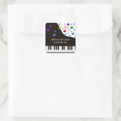 Sticker Carré Touches et notes de piano (Sac)