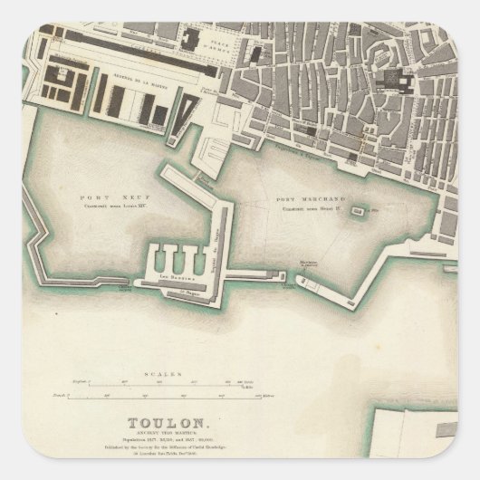 Sticker Carré Toulon (Devant)