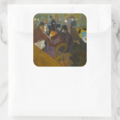 Sticker Carré Toulouse-Lautrec - Au Rouge (Sac)