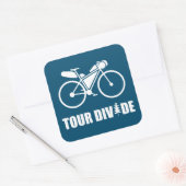 Sticker Carré Tour Divide Bikepacking (Enveloppe)