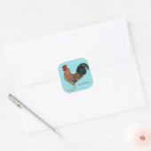 Sticker Carré Tournaisis Rooster (Enveloppe)