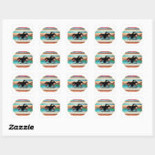 Sticker Carré Tourner et brûler Barrel Racing Citations Souris U (Feuille)