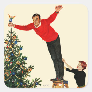 Sticker Carré Tourner l'arbre