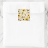 Sticker Carré Tournesol Bee Gnome (Sac)