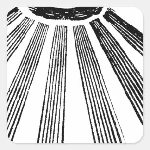 Sticker Carré Tous les carré et boussole voyants d'oeil