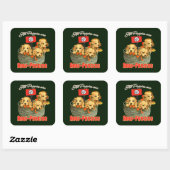 Sticker Carré Tous les Chiots sont anti-fascistes (Feuille)