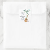 Sticker Carré Tous les Things With Love Tropical (Sac)
