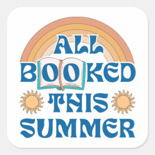 Sticker Carré Tous réservés cet été – Livre de lecture estivale