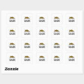 Sticker Carré Tout À Propos De Ce Baste (Feuille)