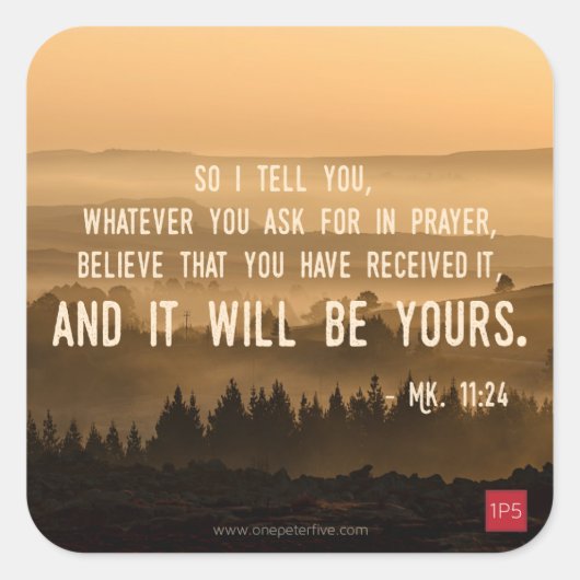 Sticker Carré Tout Ce Que Vous Demandez... (Devant)