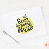 Sticker Carré Tout est possible (Enveloppe)