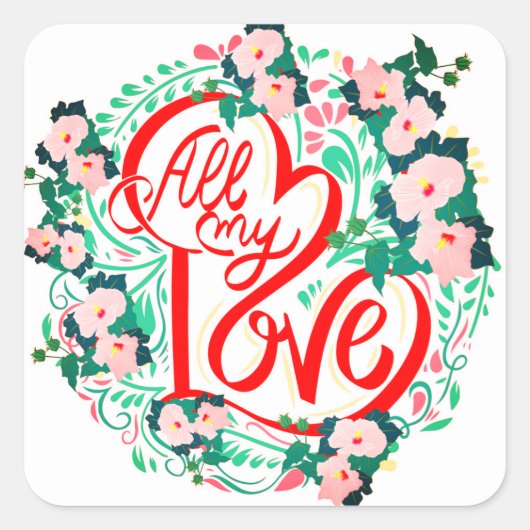STICKER CARRÉ TOUT MON AMOUR (Devant)
