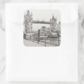 Sticker Carré Tower Bridge Londres 2006 (Sac)