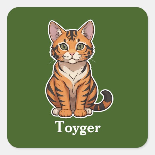 Sticker Carré Toyger (Devant)