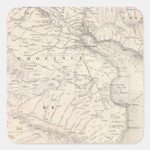 Sticker Carré Tracez, province de Buenos Aires, régions voisine