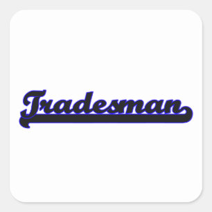 Sticker Carré Tradesman Classic Job Design
