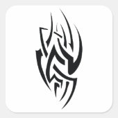 Sticker Carré Traditional Tattoo Art Inspired Design (Devant)