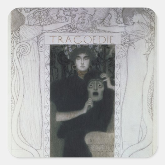 Sticker Carré Tragédie, 1897 (Devant)