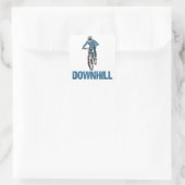 Sticker Carré Trail Mountain Biker Downhill (Sac)