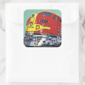 Sticker Carré Train (Sac)