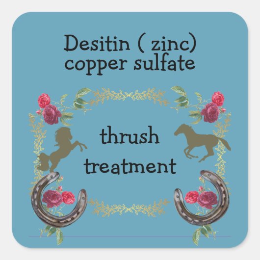 Sticker Carré traitement à la foudre (Devant)