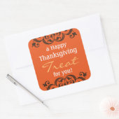 Sticker Carré traitement Bon thanksgiving v2 (Enveloppe)