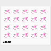 Sticker Carré Traitez-Vous Le Rose (Feuille)
