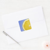 Sticker Carré Tranche de citron juteuse (Enveloppe)
