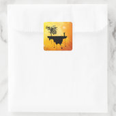 Sticker Carré Tranche de la Terre (Sac)