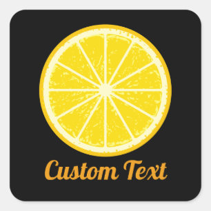 Sticker Carré tranche orange