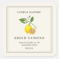 Tranches de citron séché à l'aquarelle