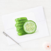Sticker Carré Tranches de concombre (Enveloppe)