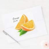 Sticker Carré Tranches d'orange (Enveloppe)