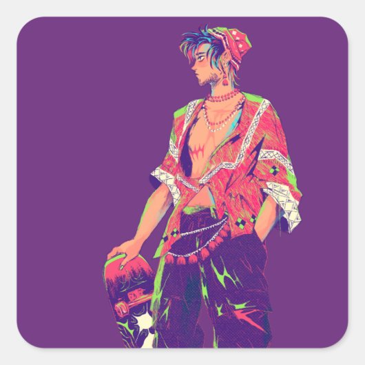 Sticker Carré Trans Man FTM (Devant)