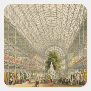 Sticker Carré Transept du Palais de Cristal, pub. par Jour et So