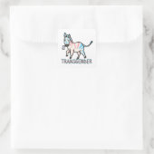 Sticker Carré Transgenre Zebra (Sac)