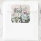 Sticker Carré Transparence verte (Sac)