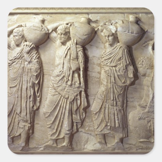 Sticker Carré Transporteurs Hydria de North Frieze (Devant)