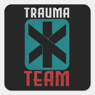 Sticker Carré Trauma Team Cyber Gaming