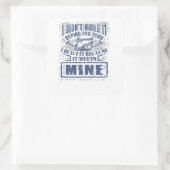 Sticker Carré Travailleur de construction de charpentier Je n'ai (Sac)