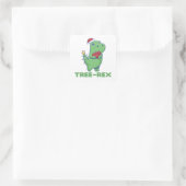 Sticker Carré Tree-Rex Funny Dinosaur (Sac)