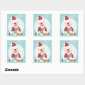 Sticker Carré Très Bonne Ours (Feuille)