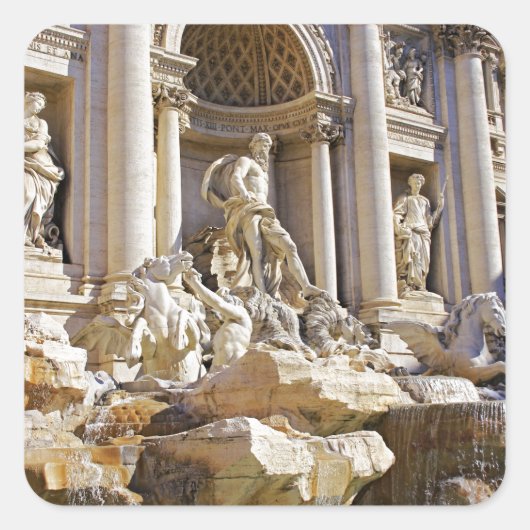 Sticker Carré Trevi fountain (Devant)