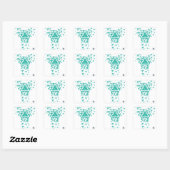 Sticker Carré Triangle (Feuille)