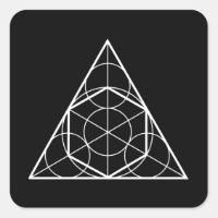 Triangle circulaire géométrie sacrée