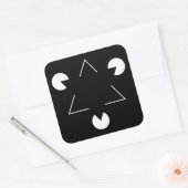 Sticker Carré Triangle Kanizsa (Enveloppe)