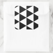 Sticker Carré Triangles noirs vierges (Sac)