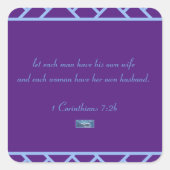 Sticker Carré (Triangles Violets)RFPMDesigns ©️ 20 (Devant)