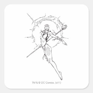 Sticker Carré Tribu 9 d'indigo