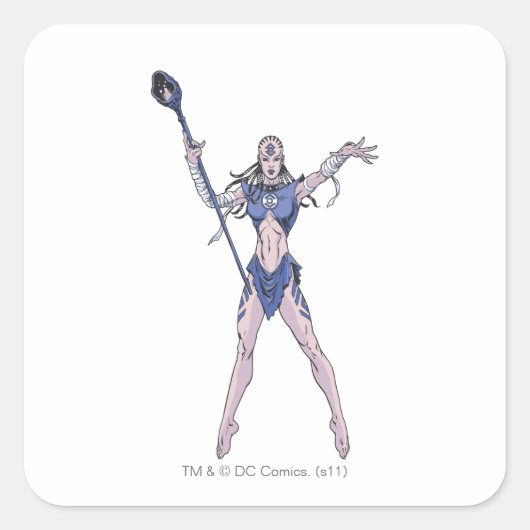 Sticker Carré tribu Indigo 4 (Devant)